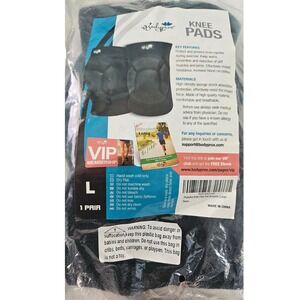 Bodyprox Protective Knee Pads Black Size L for Sports Exercise Injury Prevention